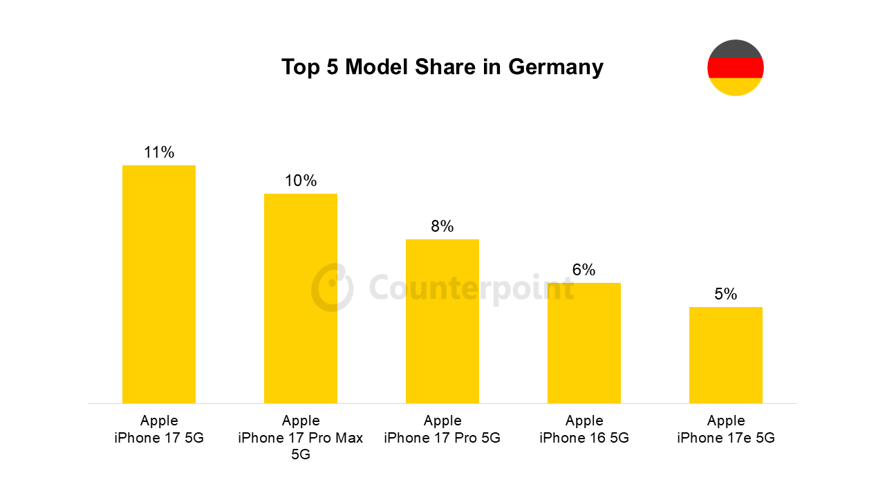 Top 5 Model Share in Germany