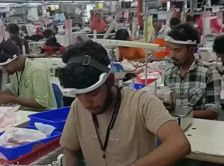 Factory Workers Teaching Industrial Skills to Robots