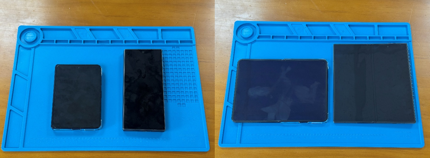 [Pura X Max ratio compared with Galaxy Z Fold Series]