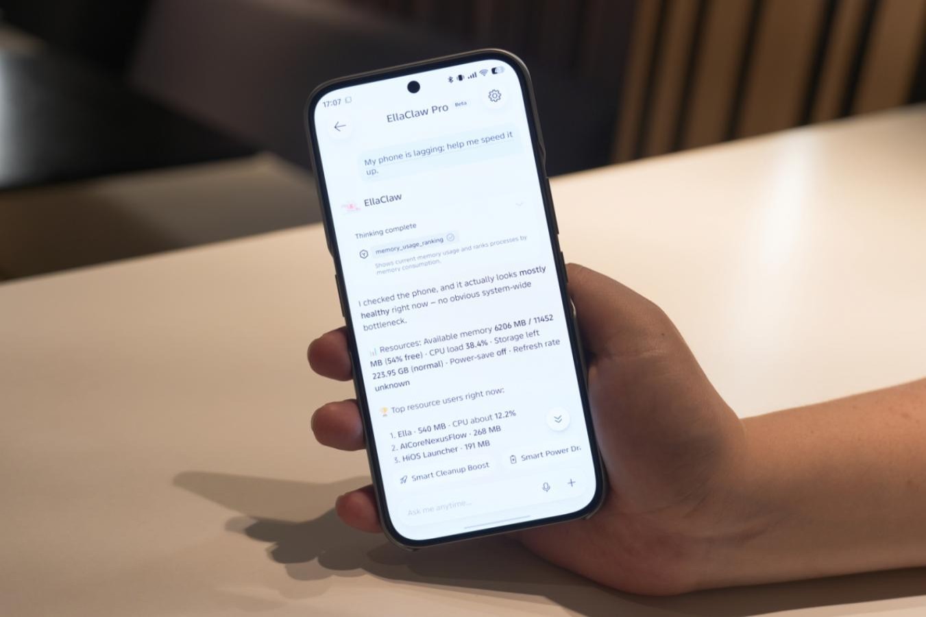 With One Tap, TECNO EllaClaw Helps Diagnose Lag and Optimize Instantly
