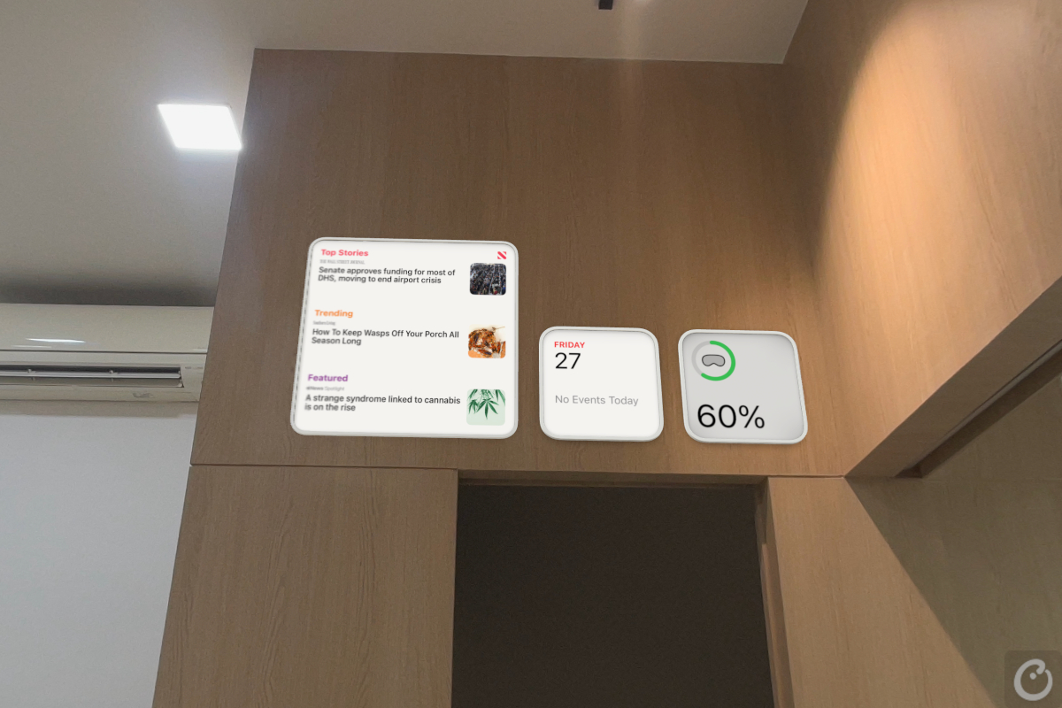 counterpoint research apple vision pro review spatial widgets